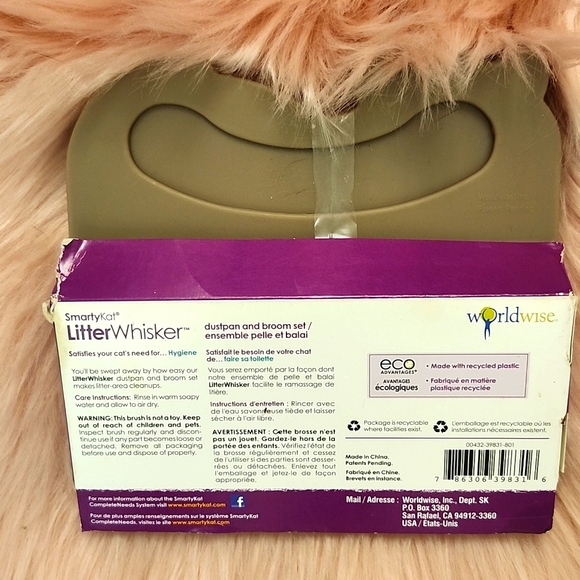 Brand New SMARTYKAT Litter Whisker Dustpan & Broom Set - Picture 2 of 3